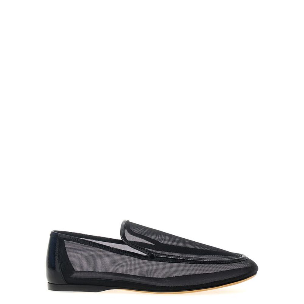 Khaite Black Polyamide Slip-On Women's Loafers